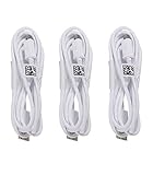 Samsung Micro USB Charging Data Cable for Galaxy Tab, 3 Pack - Non-Retail Packaging - White
