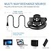NANW Charger Compatible with Fitbit Charge 3 Charger Stand Dock, 90° Foldable Charger Stand Replacement Charging Cradle Dock Cable Adapter Holder Accessories Compatible with Charger 3 Smartwatch