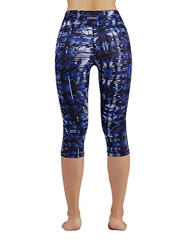 image for ODODOS Power Flex Printed Yoga Capris Tummy Control Workout Non See-Th