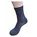Men's 5-Pack Solid Color Cashmere-Wool Crew Socks
