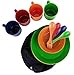 Camping Mess Kit, 16-Piece Dinnerware Set with Sporks, Plates, Bowls and Mugs, 4 Person Backpacking Lunch Gear with Mesh Travel Bag, 4 Colors, BPA Free Tableware