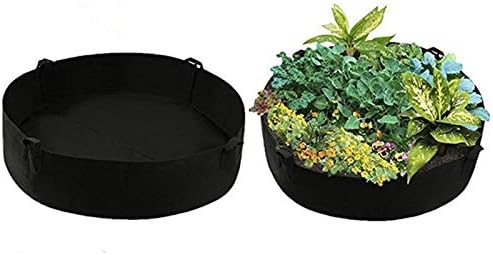 Koensky 15 gallons Extra Large Fabric Raised Planting Bed, Growing Bag Round Raised Planter Garden Bed Bag for Herb Flower Vegetable Plants