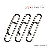 LikeFish 30pcs/Pack Power Clips Fast Snaps Fishing Speed Clips 30LB 50LB 75LB