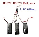 sea jump 3pcs 7.4V 15C 610mAh Lipo Battery with a Charging Cable for Hubsan H502S H502E RC Quadcopter Drone aircfaft