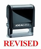 NEW Trodat Best Selling Red Office Self-Inking Stock Rubber Stamp - REVISED