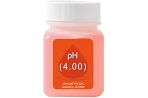 SundiooK pH Calibration Solution Kit 50ml with 4.0/7.0/10.0 Buffer and ORP222mv Storage pH Probe for Protection, KCL Compatib