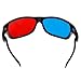 GTMax 2x Red and Cyan Glasses Fits over Most Prescription Glasses for 3D Movies, Gaming and TV 1x Clip On ; 1x Anaglyph style