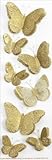 Martha Stewart Crafts Stickers, Golden Butterflies