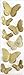 Martha Stewart Crafts Stickers, Golden Butterflies