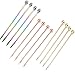 Cocktail Picks Sticks Stainless Steel Multi Color Great for Bar Party or Barbeque Snacks, Club Sandwiches Martini, appetizer
