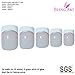 False Nails Bling Art French Fake White Manicurette Small Squoval 24 Medium Tips