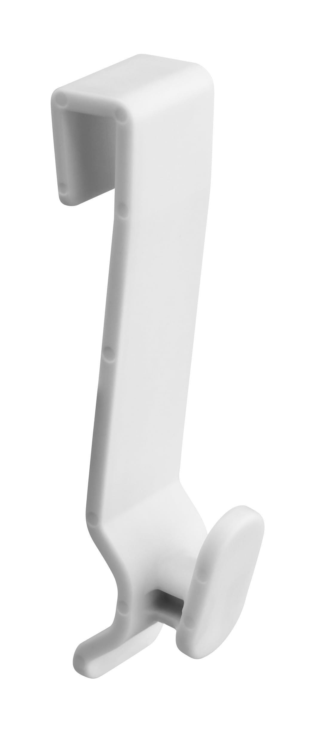 SOMA Shower Cubicle Hooks 8 mm Set of 4 High-Quality Plastic White