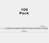 Oksdown 100 Pack White Cable Ties 200mm 4.8mm Nylon Self Locking view 2