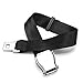 Airplane Seat Belt Extender, 7-32 inch Adjustable Portable Airline Seatbelt Extender, Fits All Airlines EXCEPT Southwest (Black)