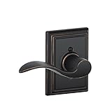 Schlage F170ACC716ADDLH Addison Collection Left Hand Accent Decorative Trim Lever, Aged Bronze