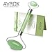 Rose Quartz – Jade Roller – Natural Quartz Stone Face Roller Tool Puffiness, Slimming, Anti-Wrinkle Treatment – Anti-Aging Skin Care Facial Massager For Eyes, Neck, Body (Green Jade Roller)