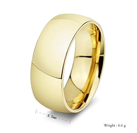 Amazon.com: Los Nuevos Anillos Amante Oro Titanio Anillos De Compromiso Anillos De Boda Al Por Mayor De R-012 (Female, 6): Home & Kitchen