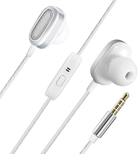 Wired Headphones,In Ear Earphone with Microphone, Dual Drivers HiFi Audio and Deep Bass Earphones for Noise Isolating