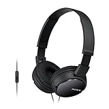 Sony MDRZX110AP ZX Series Extra Bass Smartphone Headset with Mic (Black) (Electronics)