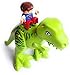 Aliris Jurassic World - 5 Dinosaurs - Dino Zoo Park T-Rex Set for Toddler - Compatible with Leading Brand Building Bricks