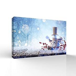 Canvas Wall Art Merry Christmas Pictures Home Wall Decorations for Bedroom Living Room Paintings Canvas Prints Framed - 12x18 inches