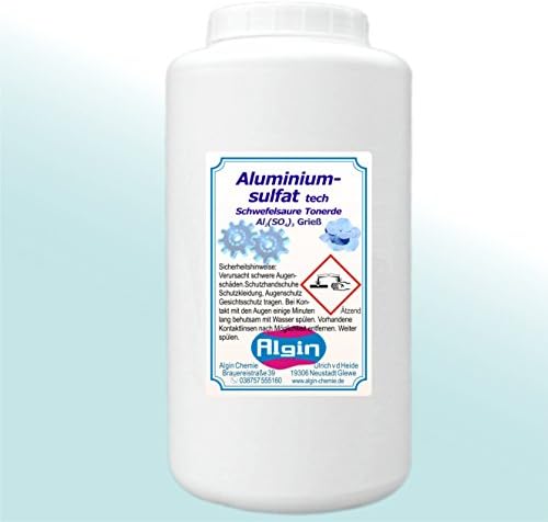 Tech Aluminium Sulphate Hydrangea Azalea Blossom Blue Insulating Salt Flocculant 1 kg