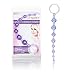 CalExotics First Time Love Beads, Butt Plug with Retrieval Ring and Graduated Anal Beads - Purple SE-0004-32-2