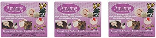 Alumilite Amazing Mold Rubber Kit, 0.77 oz. (Тhree Pаck)