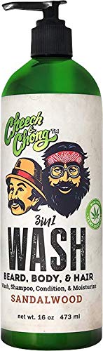 Cheech-and-Chong-WASH-3-in-1-Body-Wash-Beard-Hair-Shampoo-Conditioner-In-One-16-oz-Made-With-Hemp-Seed-Oil-to-Cleanse-and-Condition-your-Beard-Hair-and-Body-Lightly-Sandalwood-Scented