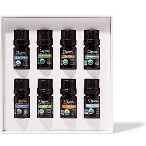 Cliganic Organic Aromatherapy Essential Oils Gift Set (Top 8), 100% Pure - Peppermint, Lavender, Eucalyptus, Tea Tree… - Image 4