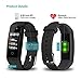 goopow Fitness Tracker Activity Tracker Watch with Heart Rate Monitor Waterproof Smart Fitness Band with Step Counter, Calorie Counter, Pedometer Watch for Kids Women and Men