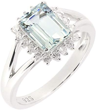 خاتم هالو حجر الزبرجد الزبرجد طبيعي بقطع زمرد من الفضة الاسترلينية Sterling Silver Amazon Ae موضة
