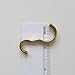 Narrow Picture Rail Hooks Brass Finish - 25 Pack - Molding Hooks