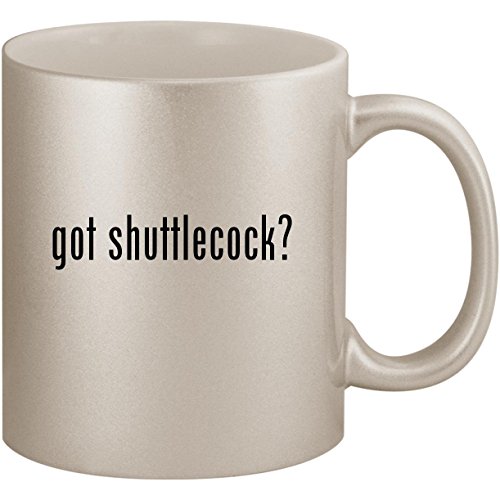 got shuttlecock? - 11oz Ceramic Coffee Mug Cup, Silver