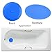 V-TOP Tub Stopper 2 Pack, 6 inches Large Silicone Drain Plug Hair Stopper Flat Suction Cover for Kitchen Bathroom and Laundry