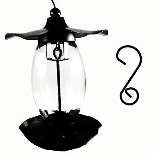 Joiedomi Prime Metal Panorama Bird Feeder with Metal S Shape Hook for Bird Feeders Joiedomi Prime Metal Panorama Bird Feeder with Metal S Shape Hook for Bird Feeders