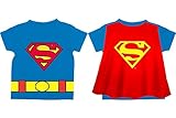 DC Comics Toddler costume Superman Logo Caped T-Shirt, Blue, 3T