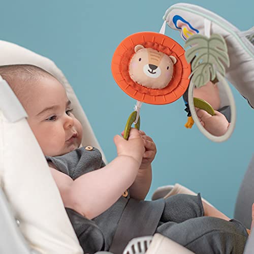 Musical Car Seat Toys for Babies 0-6 Months Baby’s Activity Center Carseat Toys Sensory Soft Car Seat Hanging Toy Baby Mirror for Baby Infant 0-6-12 Months, Sensory Gift 3 6 12 Months Baby Boys Girls