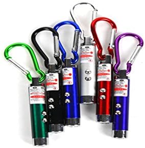 Shawordsport 3 in 1 Interactive led Training Funny Cat Play Toy Laser Pointer Pen Mouse Animation, detector pens（Random Color）1pcs