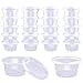 DOMIRE 4OZ Slime Containers with Lids Clear Storage Container for Slime & Foam Ball,40Pack