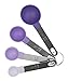 COOK With COLOR 8 Piece Nylon Measuring Cups and Measuring Spoon Set with Stainless Steel Handles (Lavender)