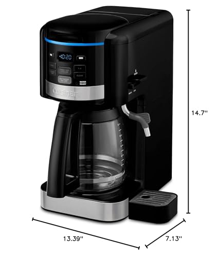Cuisinart CHW-16 Cafetera programable de 12 tazas y sistema de agua caliente Nuevo Negro