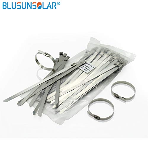 1000pcs 7.9mm150mm hanroot stainless steel cable ties clumps and self-locking cable ties - Thumbnail 6
