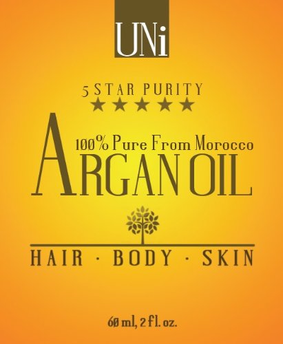 Premium ★ 100% Pure Organic Moroccan Argan Oil, Hair & Skin Treatment, (TRIPLE Extra Virgin Grade) FAST ABSORBING, Certified Organic - EcoCert and USDA Approved Oil. Cold Pressed Oil to Treat Dry Scalp, Nails, Cuticles. Excellent Daily Moisturizer. Guarantee Satisfaction. Results within Days.