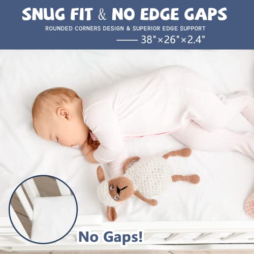 SURPCOS Pack and Play Mattress with Carry case, Upgraded 3D Breathable