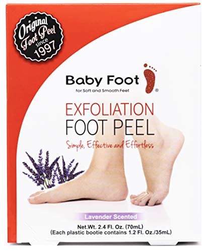 baby foot - exfoliante original para pieles - par con aroma a lavanda fresca - mascarilla para pies