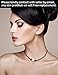 Weilim Single Bead Leather Choker Necklace for Women Handmade Choker Jewelry Gift 16