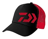 Daiwa Trucker Red/Black Cap Dvec-Tr-Rd-Bl Fishing Clothing Mens Headwear