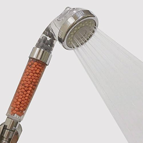 Handheld Shower Head, High-Pressure Ionic Filter Hand Shower with Energy Ball Filtration for Repair Dry Skin and Hair Loss (3 Spray Settings (No LED))