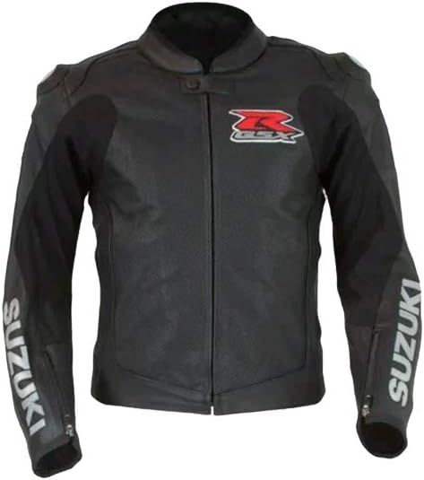 Suzuki Mens Motorbike Leather Jacket – Motorcycle Racing CE Protection Armour Biker Gear – Custom Made